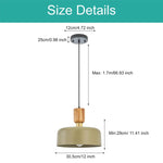 Contemporary pendant lighting green hanging lights wood, metal bedrooms lights