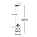 Farmhouse mini industrial island pendant light fixture