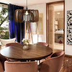 Farmhouse pendant light wood hanging light ceiling chandelier industrial ceiling light fixture