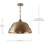 Industrial dome pendant light industrial pendant lighting with oxidized brass finish