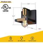 Industrial indoor wall lights black wall lamps for bedrooms