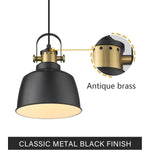 Island farmhouse Pendant Light black industrial pendant lamp