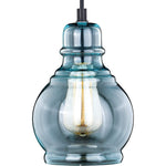 Mini Jar glass pendant light fixture modern blue pendant lamp