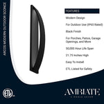 Modern LED wall sconce fixture 12W black wall light wall lightings