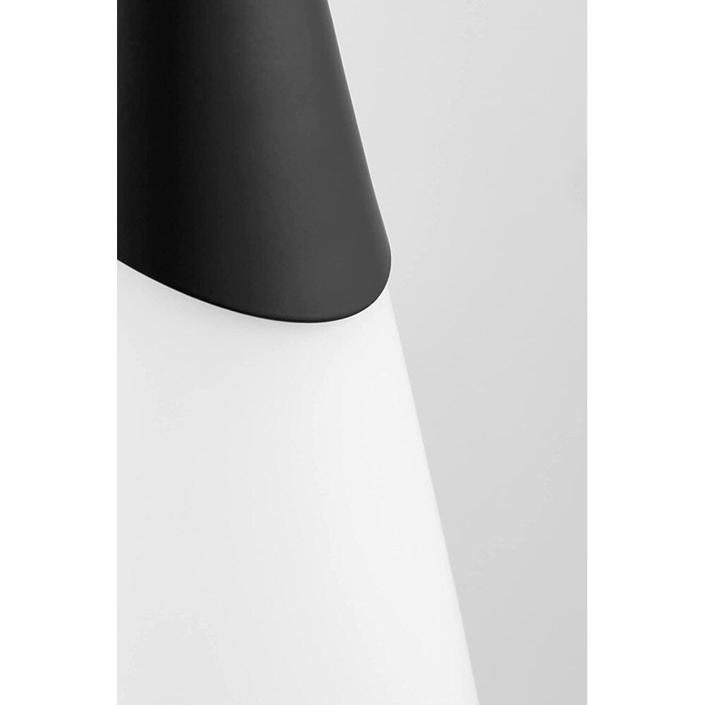 Modern black sconce light industrial glass wall light fixture