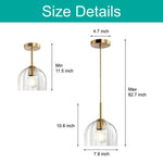 Modern kitchen island lights gold pendant dining lights glass pendant lights