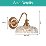 Unique design wall lights gold living room lights glass, metal hallway lights