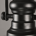 Vintage industrial black barn warehouse clear glass pendant light fixture