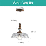 Vintage pendant light gold dining light fixtures glass porch light