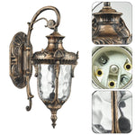 Vintage porch lights bronze wall light aluminum, glass lantern light