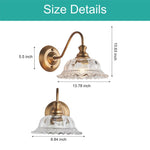 Vintage sconce lights  gold door lights glass, metal drawing room lights