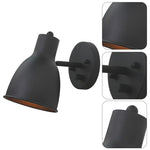 Vintage wall sconce black wall lights metal bathroom lights