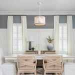 Wood Beaded Chandelier Rust Kitchen Island Pendant Light