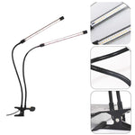 ‎Clip-on countertop led light black grow lights for plants iron, plastic indoor plant light