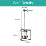 ‎Modern ceiling light black pendant lantern light metal kitchen light