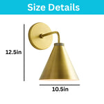 11 Inch wall sconce gold wall lighting iron bathroom sconces