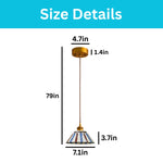 Cone hanging light wood glass, metal pendant lights black green pendant lamp