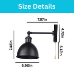 1 light wall light metal sconce light black doorway light