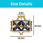 4-Light light fixture metal ceiling light black gold ceiling lamp