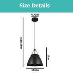 1 Light kitchen light fixture matte black  pendant lights metal adjustable hanging light