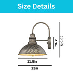 3 pack LEDs lighting metal wall sconce vintage bronze wall lights