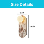 1 pack wall light fixtures alabaster marble wall lamp white wall sconce