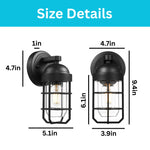 1-light light fixture metal light bulb black wall light