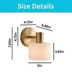light fixtures ceramic metal wall sconce white gold bulb light