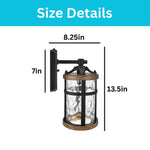 Classic lamp lamps Aluminum lighting bulb Brown Wall Mount light