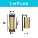 Industrial gold sconce light iron wall light fixtures bronze wall mount lamp
