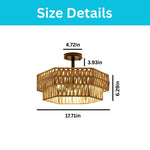 3 light bulb metal rattan light fixtures brown kitchen light