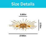 8 light kitchen light metal light fixture gold Living Room