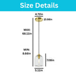 3 Pack hanging light gold bulbs light Crystal pendant light