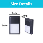 2-Pack porch lighting fixture aluminum wall sconce black wall lights