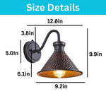 1 Light wall sconce oil rubbed bronze wall lighting aluminum, iron wall lamp fixture