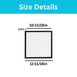 12 inch led light acrylic metal plastic light fixture black wall sconce