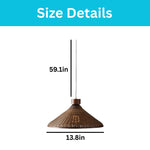 Hand-woven pendant light bamboo ceiling lamp brown bamboo chandelier