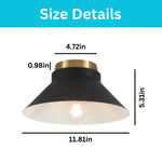 11.81 in black light metal kitchen lighting black sconce lights