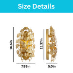 Modern wall light fixtures metal bulb light gold wall sconce