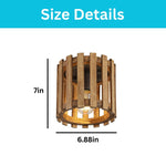 Farmhouse bulb light metal wood kitchen light brown ceiling light