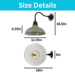 1 Light wall sconce matte Olive green/Black led light metal wall light