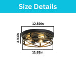 3 light bulbs light metal ceiling light rustic metal black kitchen light