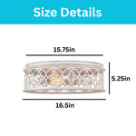 3-Light bulbs light metal ceiling light white light fixture