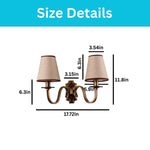 2 light wall sconce metal bulb wall lights gold bedroom lights