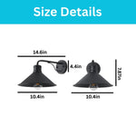 2 pack indoor light metal porch light black sconce lamps