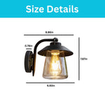 Classic sconce lamp aluminum indoor wall lighting black porch lights