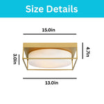 15 inch led light metal kitchen light gold ceiling light