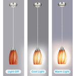 orange light pendants for kitchen island Metal sink light modern art glass shades for light fixtures