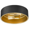 2 ilght close to ceiling lamp black and gold flush mount ceiling lighting