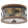 2 light farmhouse flush mount ceiling light fixture cage black ceiling lamp